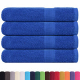 Vidaxx Saunatücher 4 Stück 80x200 cm 360 g m² 100 % Baumwolle blau