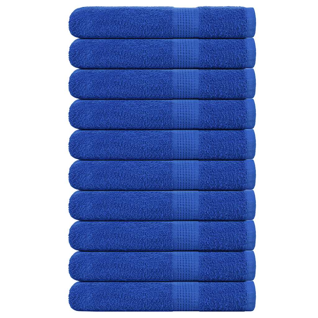 Vidaxx Saunatücher 10 Stück 80x200 cm 360 g m² 100 % Baumwolle blau