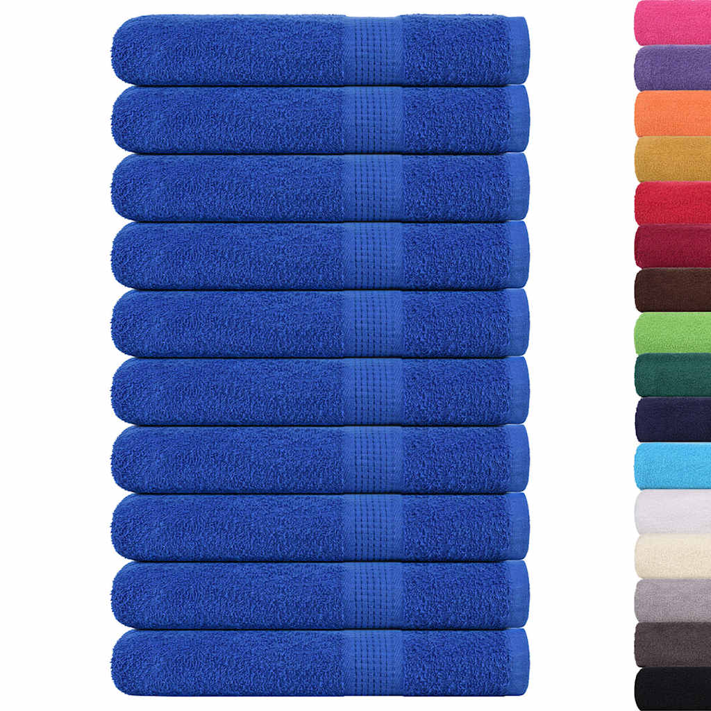 Vidaxx Saunatücher 10 Stück 80x200 cm 360 g m² 100 % Baumwolle blau