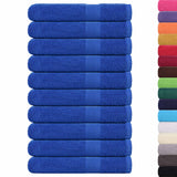 Vidaxx Saunatücher 10 Stück 80x200 cm 360 g m² 100 % Baumwolle blau