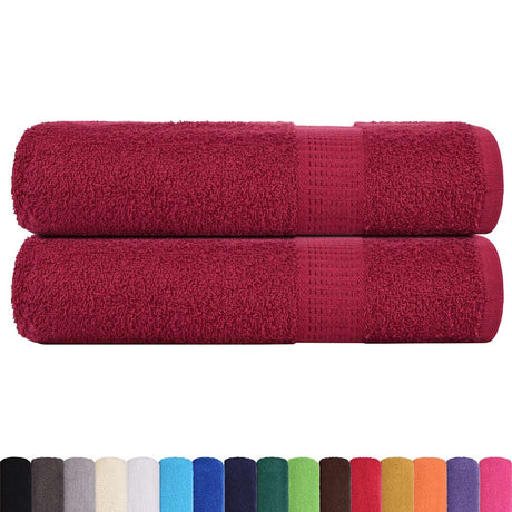 Vidaxx Handtücher Frogn 2 St. 50x100 cm 360 g m² bordeaux