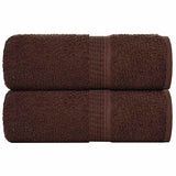 Vidaxx Gästehandtücher 2 Stück 30x50 cm 360 g m² 100 % Baumwolle braun