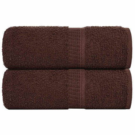 Vidaxx Gästehandtücher 2 Stück 30x50 cm 360 g m² 100 % Baumwolle braun