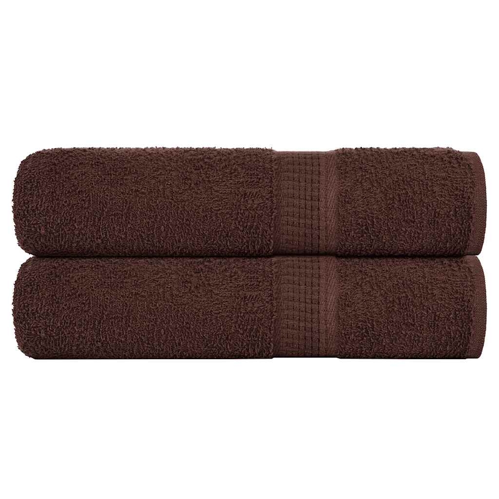 Vidaxx Handtücher 2 Stück 50x100 cm 360 g m² 100 % Baumwolle braun