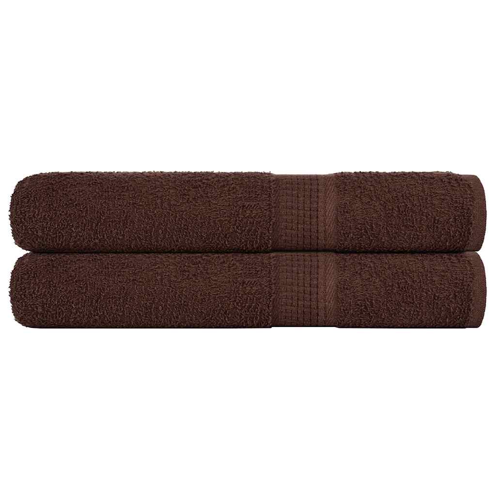 Vidaxl sauna towels 2 st 80x200 cm 360 g m² 100% cotton brown