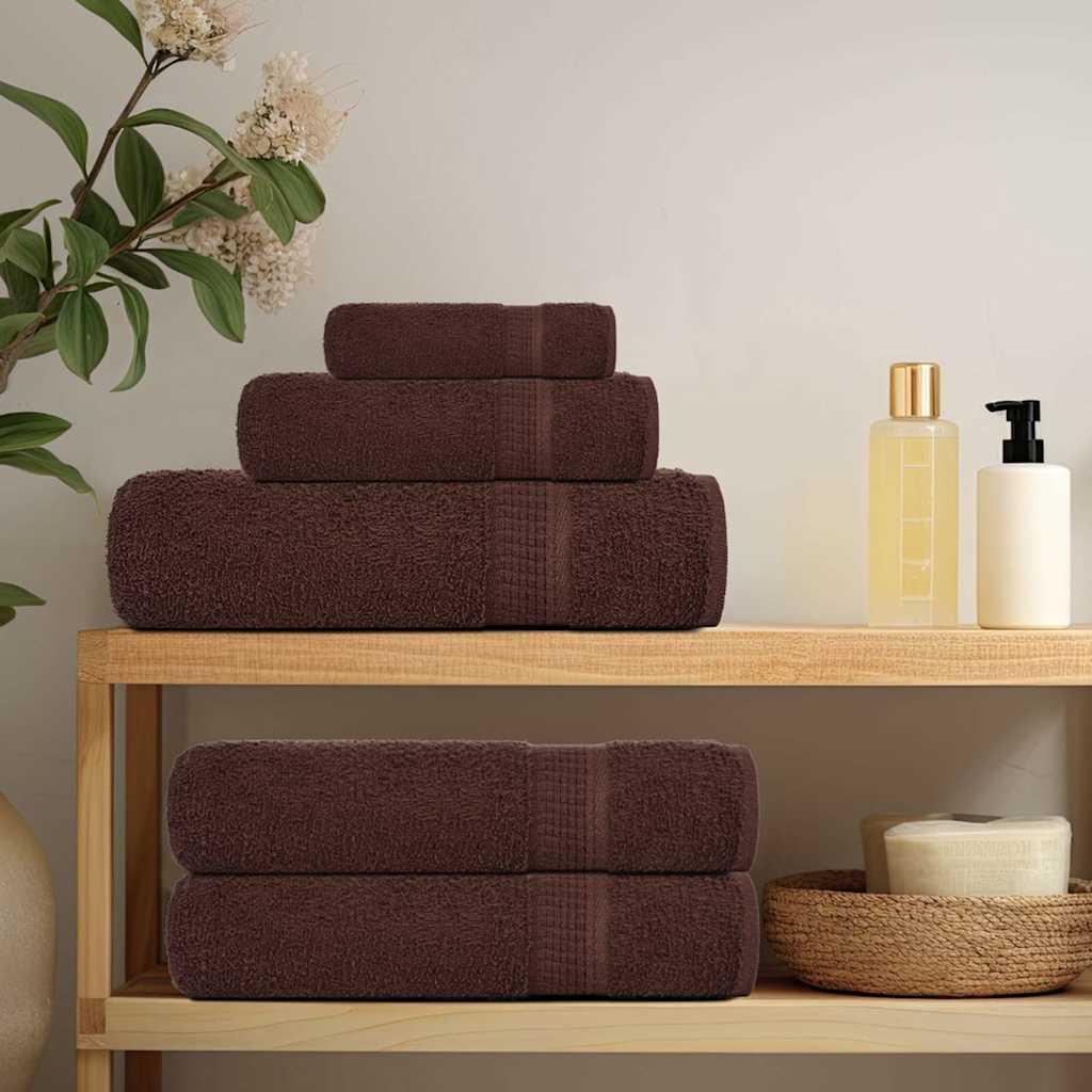 Vidaxx Saunatücher 2 Stk. 80x200 cm 360 g m² 100 % Baumwolle braun