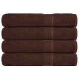 Vidaxx Saunatücher 4 Stück 80x200 cm 360 g m² 100 % Baumwolle braun