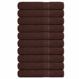 Vidaxx Saunatücher 10 Stück 80x200 cm 360 g m² 100 % Baumwolle braun