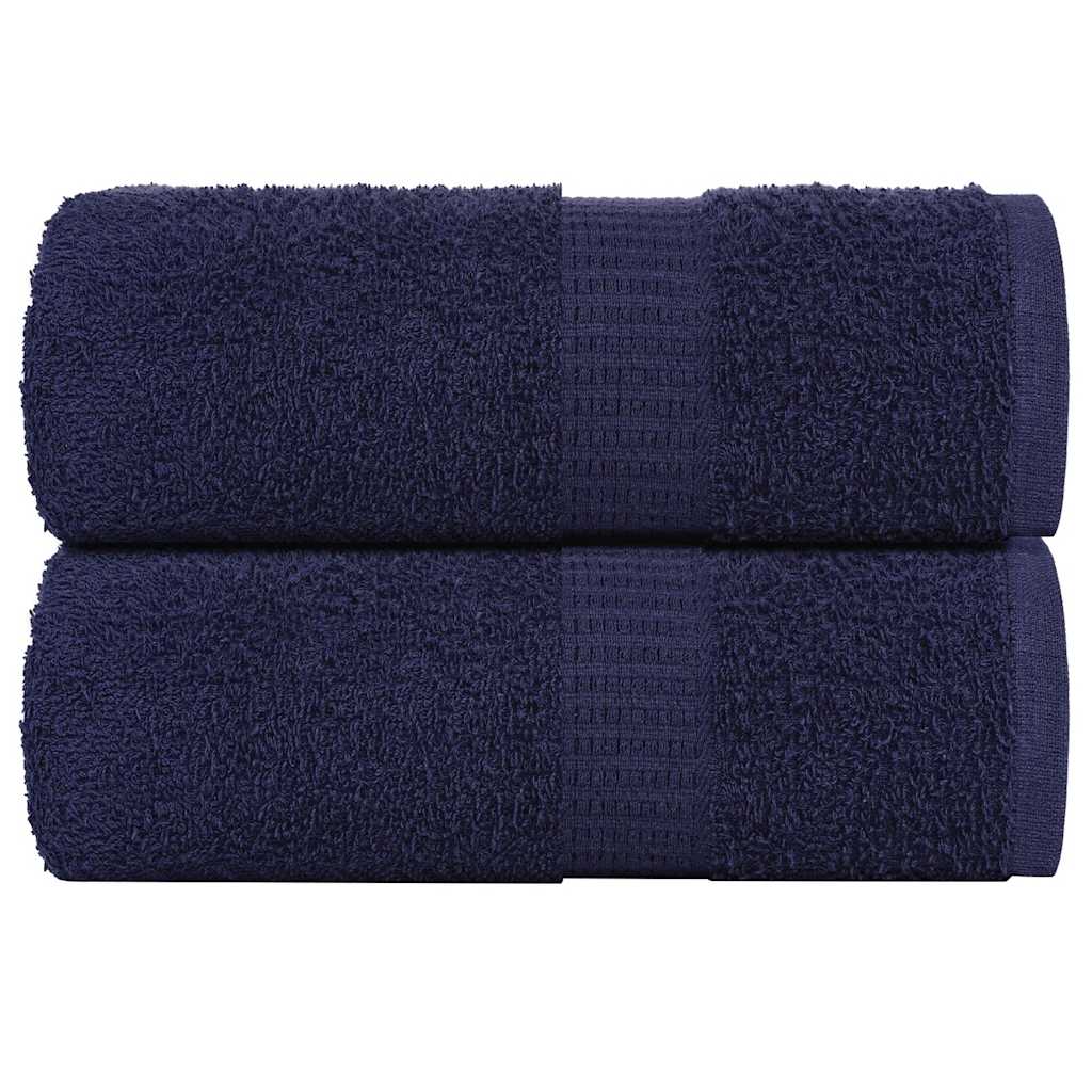 Toallitas de jabón Vidaxl 2 st 30x30 cm 360 g m² 100% azul marino de algodón