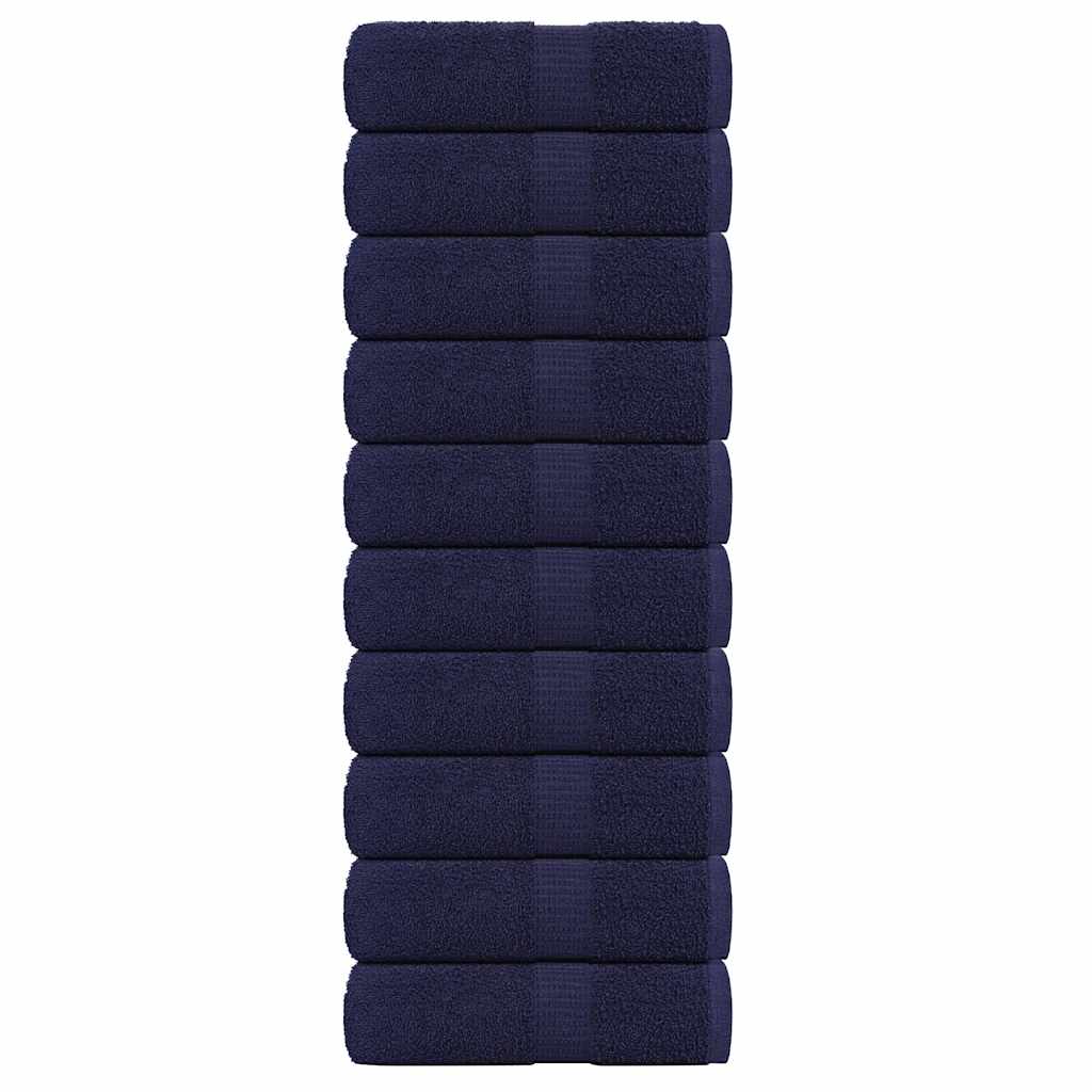 VIDAXL SALOPE SAPAGGIO 10 ST 30x30 cm 360 g m² 100% cotone blu navy