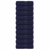 VIDAXL SALOPE SAPAGGIO 10 ST 30x30 cm 360 g m² 100% cotone blu navy