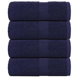 Vidaxx Gästehandtücher 4 Stück 30x50 cm 360 g m² 100 % Baumwolle Marineblau