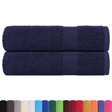 Vidaxx Handtücher 2 Stück 50x100 cm 360 g m² 100 % Baumwolle Marineblau
