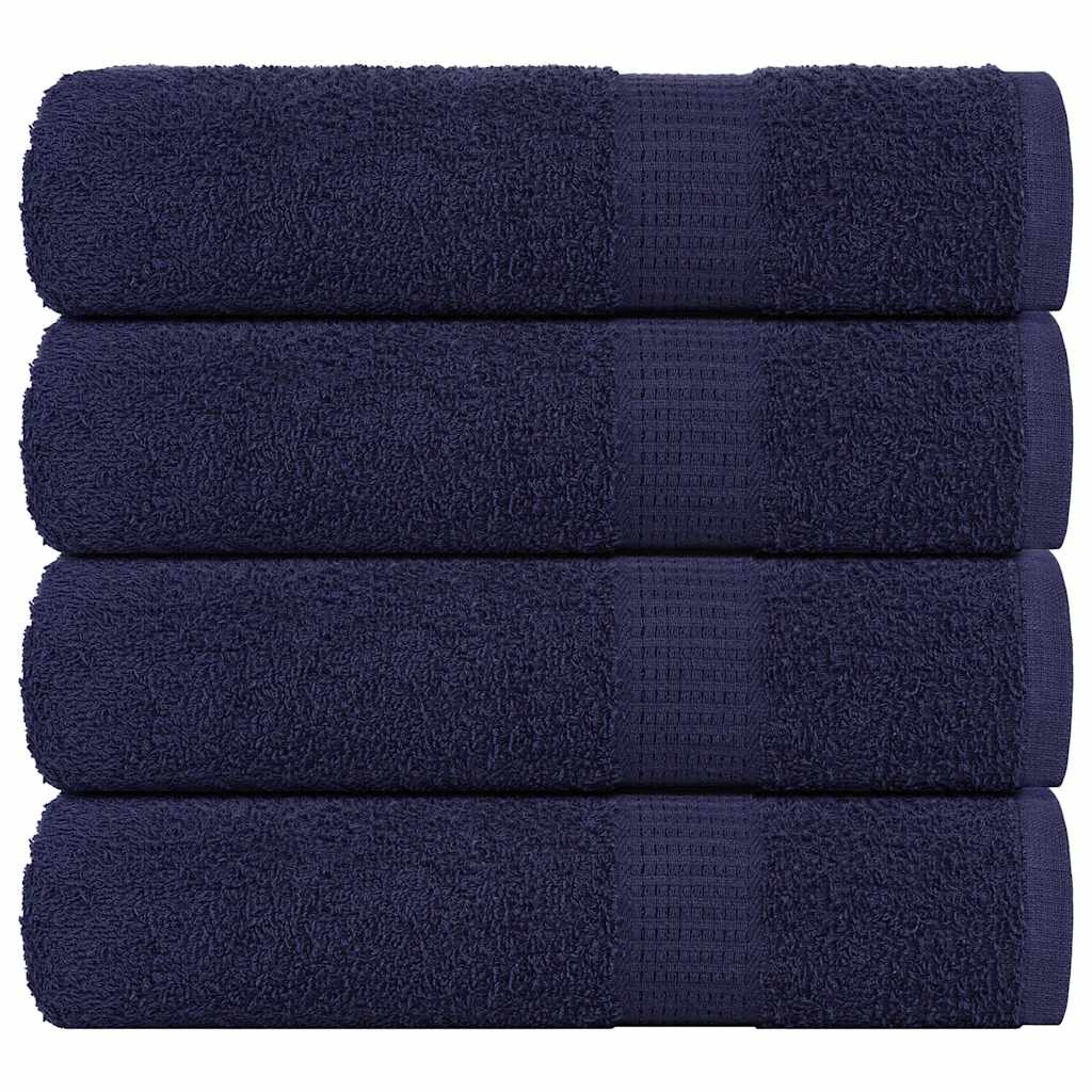 Vidaxx Handtücher 4 Stück 50x100 cm 360 g m² 100 % Baumwolle Marineblau