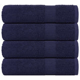 Vidaxx Handtücher 4 Stück 50x100 cm 360 g m² 100 % Baumwolle Marineblau