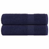 Vidaxx Duschtücher 2 Stück 70x140cm 360 g m² 100 % Baumwolle Marineblau
