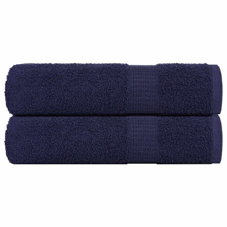 Vidaxx Duschtücher 2 Stück 70x140cm 360 g m² 100 % Baumwolle Marineblau