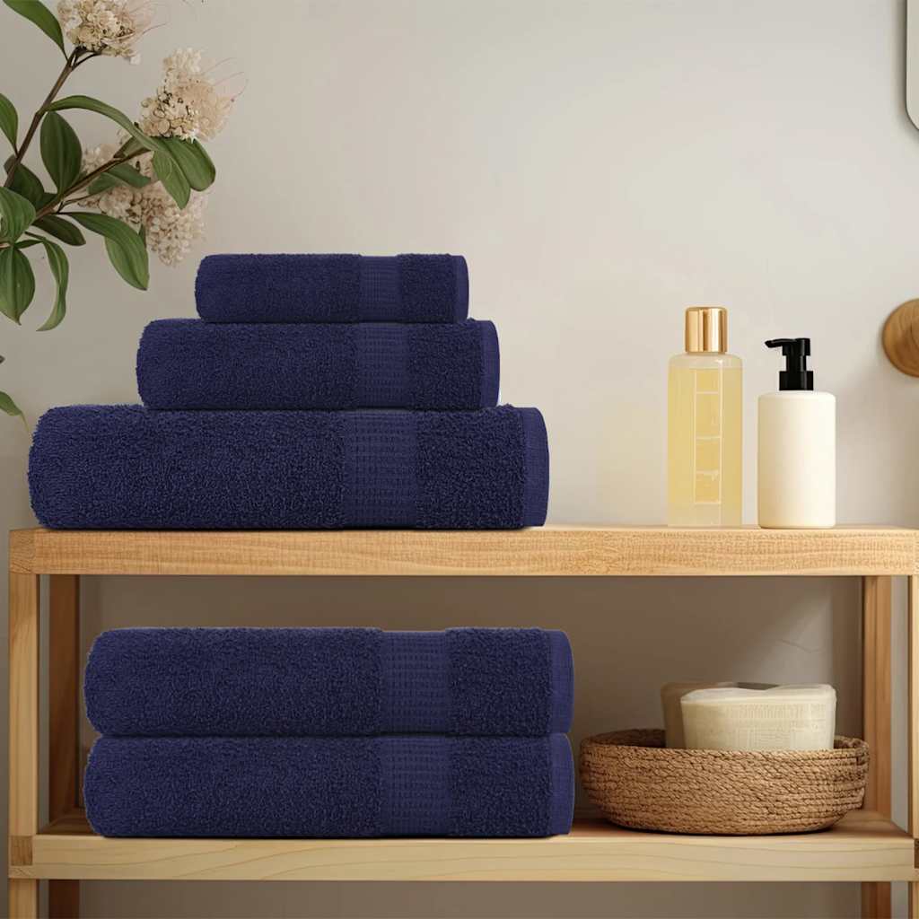 Vidaxl Shower towels 4 ST 70x140cm 360 g m² 100% cotton navy blue