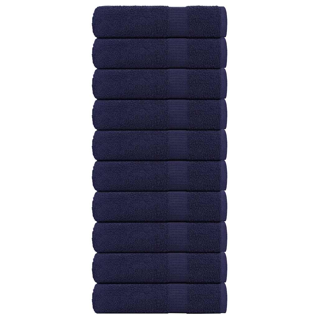 Vidaxl Asciugamani per doccia 10 ST 70x140cm 360G m² 100% Cotone Navy Blue