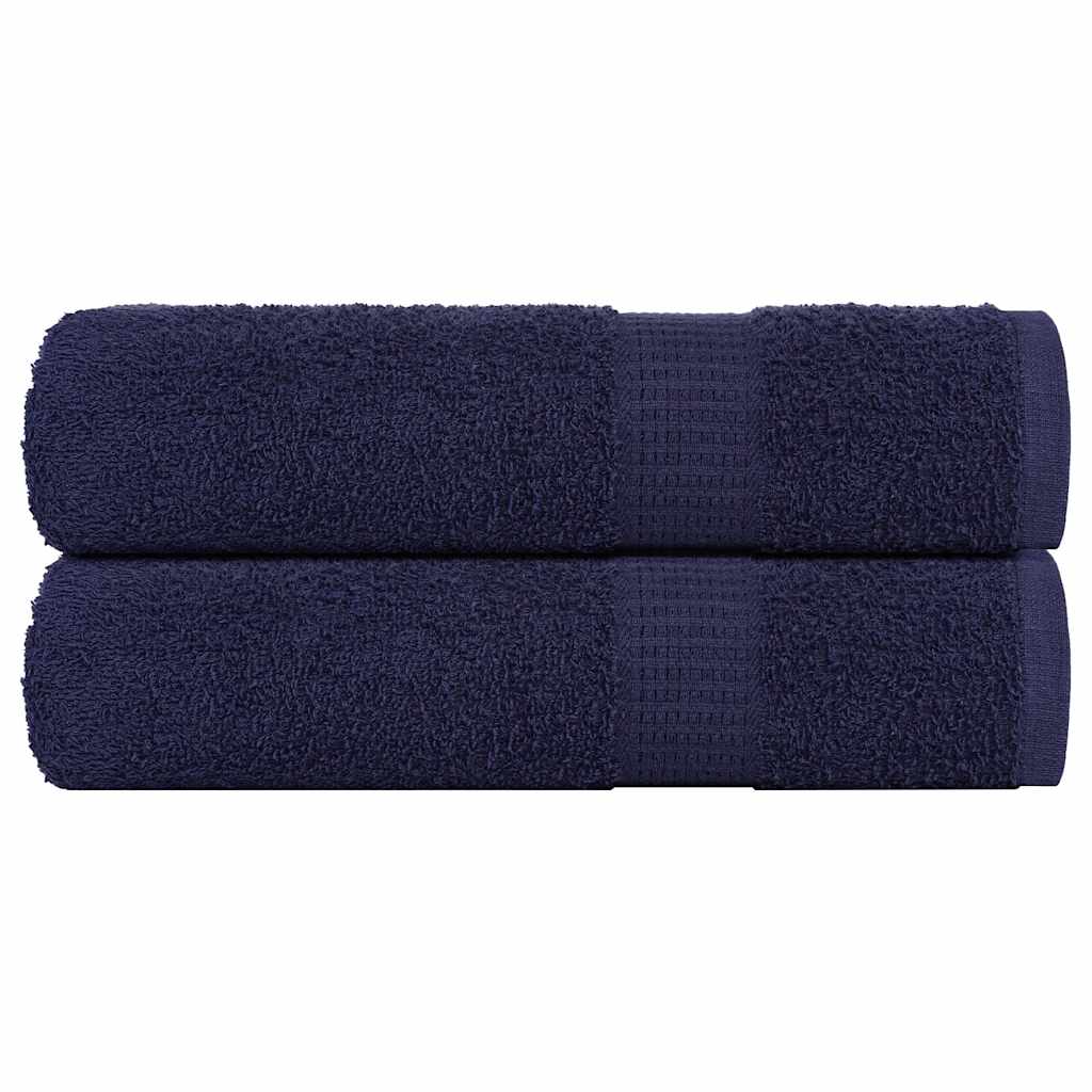 Vidaxl Bath towels 2 ST 100x150 cm 360 g m² 100% cotton navy blue