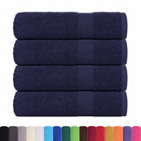 Vidaxx Badetücher 4 Stück 100x150 cm 360 g m² 100 % Baumwolle Marineblau