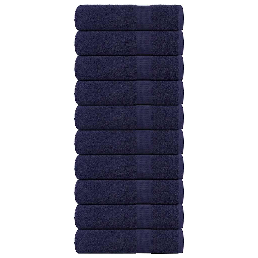 Vidaxl Bath towels 10 pc 100x150 cm 360 g m² 100% cotton navy blue