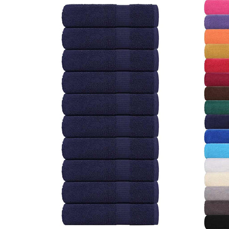 VidaXL Badetücher Frogn 10 Stück 100x150 cm 360 g m² Marineblau