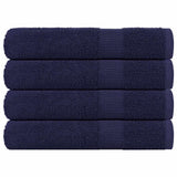 Vidaxx Saunatücher 4 Stück 80x200 cm 360 g m² 100 % Baumwolle Marineblau