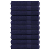 Vidaxx Saunatücher 10 Stück 80x200cm 360 g m² 100 % Baumwolle Marineblau