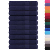 Vidaxx Saunatücher 10 Stück 80x200cm 360 g m² 100 % Baumwolle Marineblau