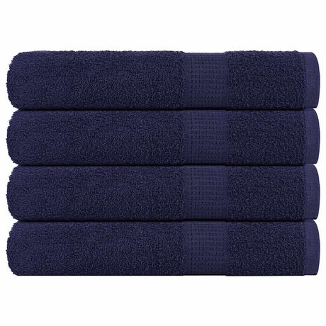 Vidaxx Handtücher 4 Stück 100x200 cm 360 g m² 100 % Baumwolle Marineblau