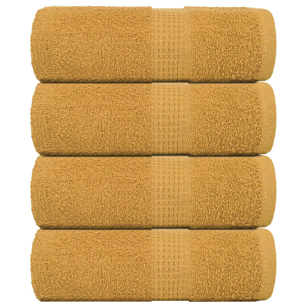 Vidaxx Waschlappen 4 Stück Frogn Gold 30x30 cm 100 % Baumwolle