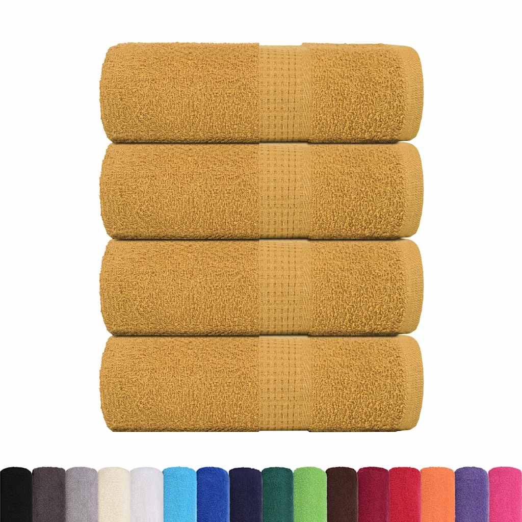 Vidaxx Waschlappen 4 Stück Frogn Gold 30x30 cm 100 % Baumwolle