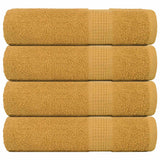 Vidaxx Handtücher 4 Stück 50x100 cm 360 g m² 100 % Baumwolle goldfarben