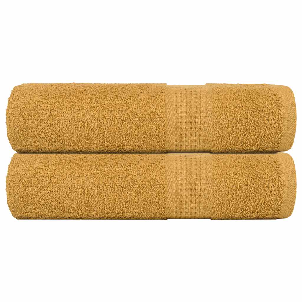 Vidaxx Duschtücher 2 Stk 70x140cm 360 g m² 100% Baumwolle goldfarben