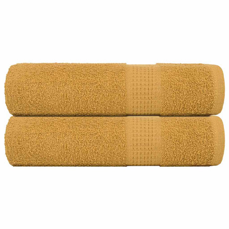 Vidaxx Duschtücher 2 Stk 70x140cm 360 g m² 100% Baumwolle goldfarben