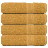 Vidaxx Duschtücher 4 Stück 70x140cm 360 g m² 100% Baumwolle goldfarben