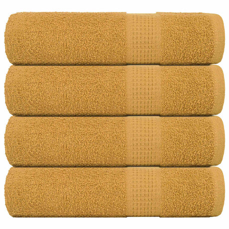 Vidaxx Duschtücher 4 Stück 70x140cm 360 g m² 100% Baumwolle goldfarben