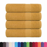 Vidaxx Duschtücher 4 Stück 70x140cm 360 g m² 100% Baumwolle goldfarben