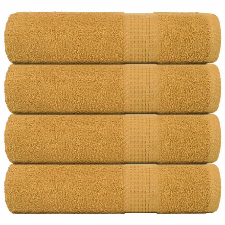 Vidaxx Badetücher 4 Stück 100x150 cm 360 g m² 100 % Baumwolle goldfarben