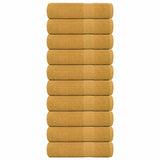 Vidaxx Badetücher 10 Stück 100x150 cm 360 g m² 100 % Baumwolle goldfarben