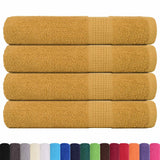 Vidaxx Saunatücher 4 Stück 80x200 cm 360 g m² 100 % Baumwolle goldfarben