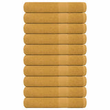 Vidaxl sauna towels 10 st 80x200cm 360 g m² 100% cotton gold colored