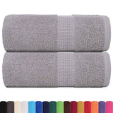 VidaXL Gästehandtücher 2 Stk. 30x50 cm 360 g m² 100 % Baumwolle Grau