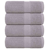 VidaXL Gästehandtücher 4 Stk. 30x50 cm 360 g m² 100 % Baumwolle Grau