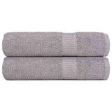 Vidaxx Handtücher 2 Stück 50x100 cm 360 g m² 100 % Baumwolle grau