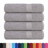 Vidaxx Handtücher 4 Stück 50x100 cm 360 g m² 100 % Baumwolle grau