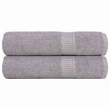 Vidaxl Asciugamani per doccia 2 ST 70x140 cm 360 g m² 100% di cotone grigio