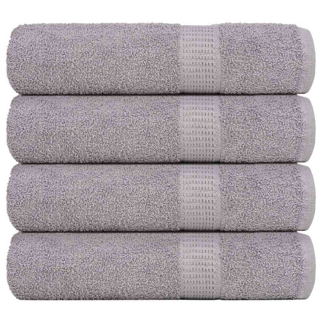 Vidaxx Duschtücher 4 Stück 70x140 cm 360 g m² 100 % Baumwolle grau