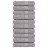 Vidaxx Duschtücher 10 Stück 70x140 cm 360 g m² 100 % Baumwolle grau